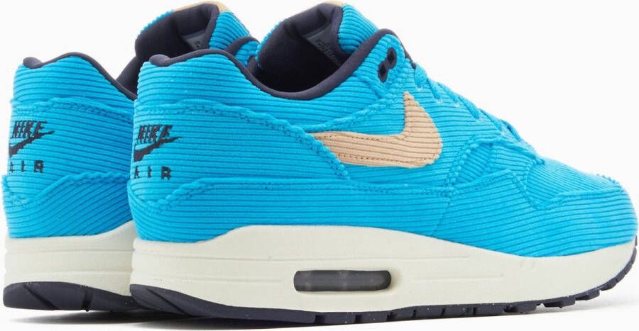 Nike Air Max 1 Premium Corduroy Heren Sneakers Vrijetijdsschoenen Schoenen Blauw FB8915 - Foto 5