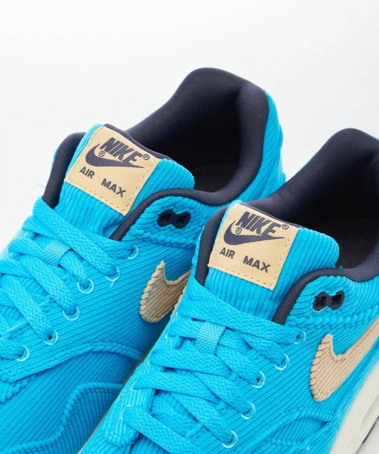 Nike Air Max 1 Premium Corduroy Sneakers Vrijetijdsschoenen Schoenen Blauw FB8915 - Foto 2