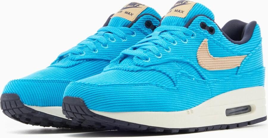 Nike Air Max 1 Premium Corduroy Sneakers Vrijetijdsschoenen Schoenen Blauw FB8915 - Foto 7