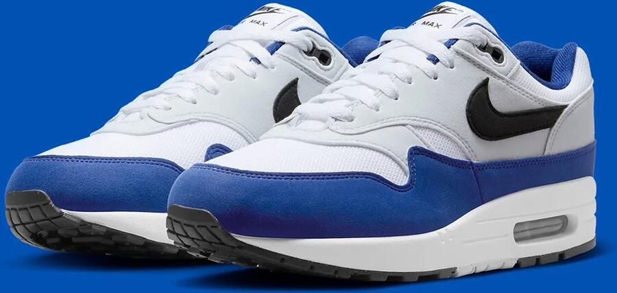 Nike Air Max 1 Running Schoenen white black deep royal blue maat: 40.5 beschikbare maaten:40.5 - Foto 3