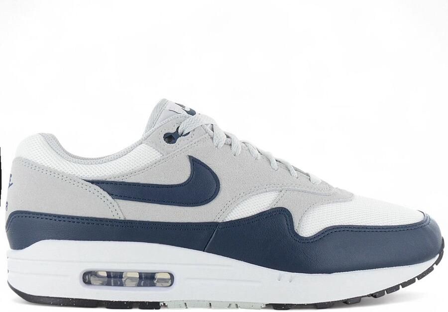 Nike Air Max 1 Essential Summit White Light Silver White Armoury Navy- Summit White Light Silver White Armoury Navy - Foto 2