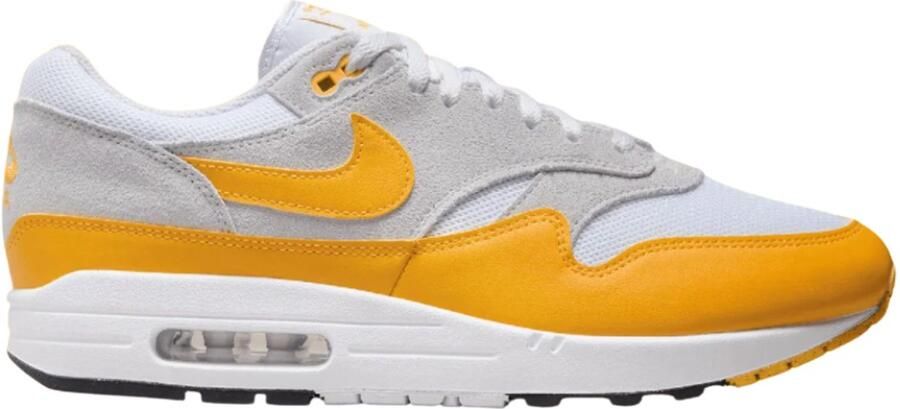 Nike Air Max 1 Essential White Pure Platinum Black University Gold- White Pure Platinum Black University Gold