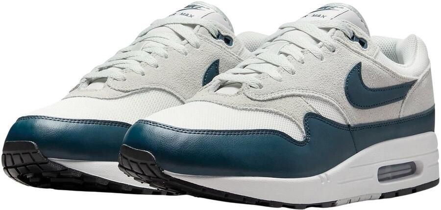 Nike Air Max 1 Essential Summit White Light Silver White Armoury Navy- Summit White Light Silver White Armoury Navy - Foto 6