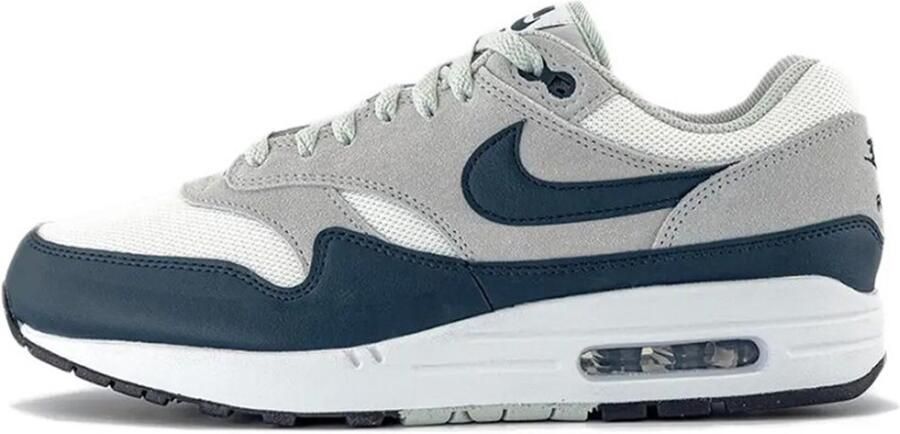 Nike Air Max 1 Essential Summit White Light Silver White Armoury Navy- Summit White Light Silver White Armoury Navy - Foto 5
