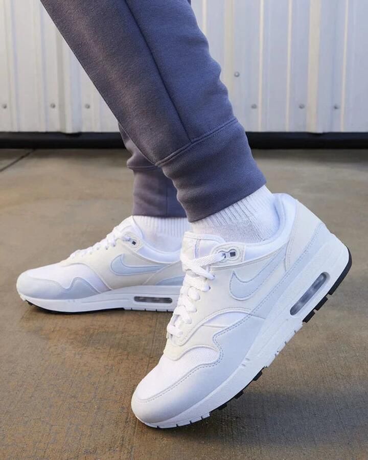 Nike Air Max 1 Wit Platinum Tint Zwart Dames Sneakers DZ2628 - Foto 2