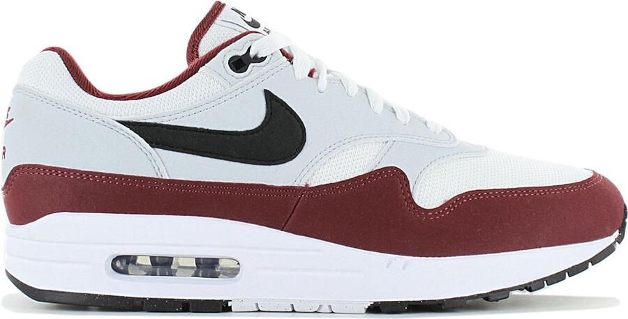 Nike Air Max 1 White Dark Team Red Pure Platinum Black- Heren White Dark Team Red Pure Platinum Black - Foto 2