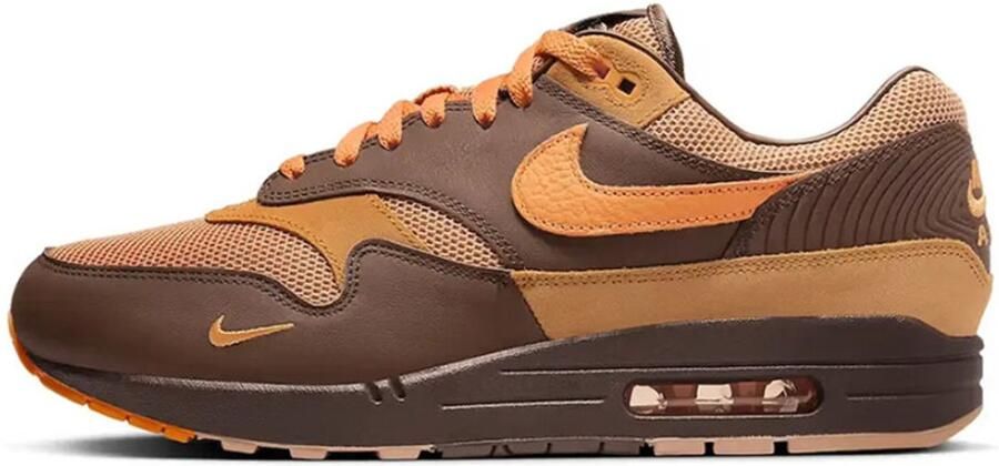 Nike Air Max 1 'Kingsday' Sneakers Unisex Bruin Oranje - Foto 1