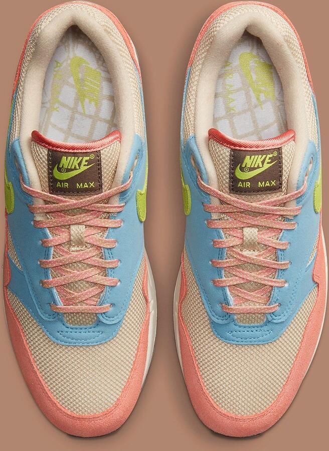 Nike Air Max 1 Light Madder Root Worn Blue Sneakers Unisex - Foto 4