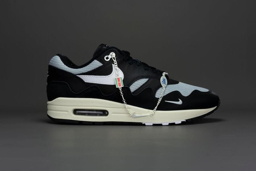 Nike Air Max 1 Patta Waves ''Black'' (With Bracelet) DQ0299-001 ZWART Schoenen - Foto 3