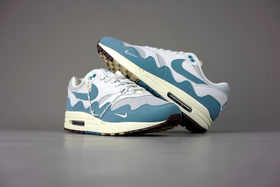 Nike Air Max 1 Patta Waves ''Noise Aqua'' (With Bracelet) DH1348-004 Metallic Silver;Noise-Aqua Schoenen - Foto 4