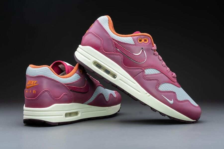 Nike Air Max 1 Patta Waves Rush Maroon (with Bracelet) DO9549-001 Metallic Silver;Rush Maroon Schoenen - Foto 5