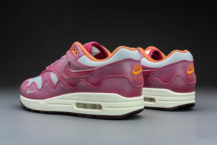 Nike Air Max 1 Patta Waves Rush Maroon (with Bracelet) DO9549-001 Metallic Silver;Rush Maroon Schoenen - Foto 11