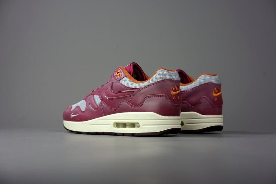 Nike Air Max 1 Patta Waves Rush Maroon (with Bracelet) DO9549-001 Metallic Silver;Rush Maroon Schoenen - Foto 13