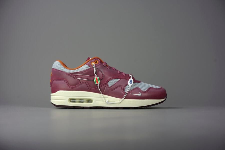 Nike Air Max 1 Patta Waves Rush Maroon (with Bracelet) DO9549-001 Metallic Silver;Rush Maroon Schoenen - Foto 14