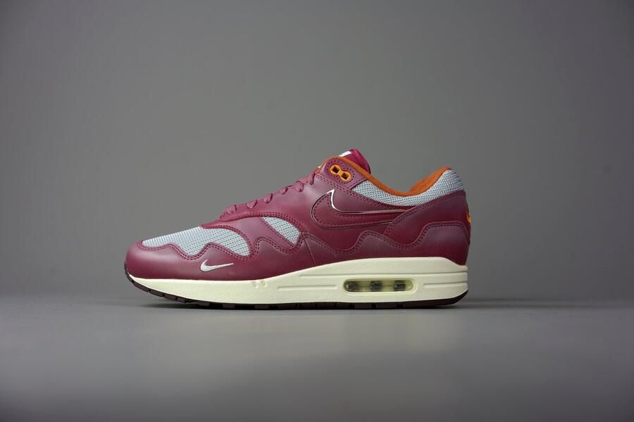 Nike Air Max 1 Patta Waves Rush Maroon (with Bracelet) DO9549-001 Metallic Silver;Rush Maroon Schoenen - Foto 16