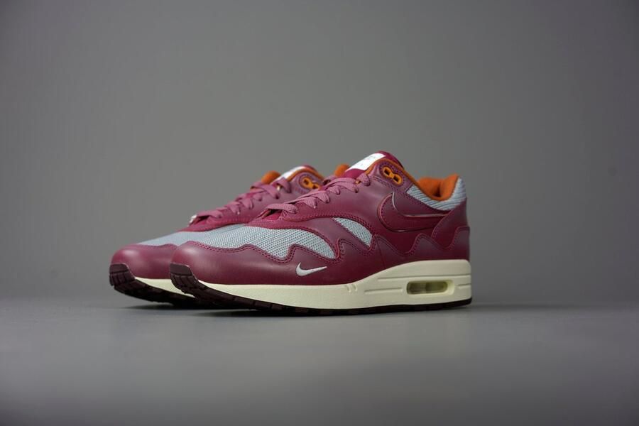 Nike Air Max 1 Patta Waves Rush Maroon (with Bracelet) DO9549-001 Metallic Silver;Rush Maroon Schoenen - Foto 4