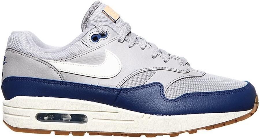 Nike Air Max 1 Sneakers Unisex Grijs Blauw Wit
