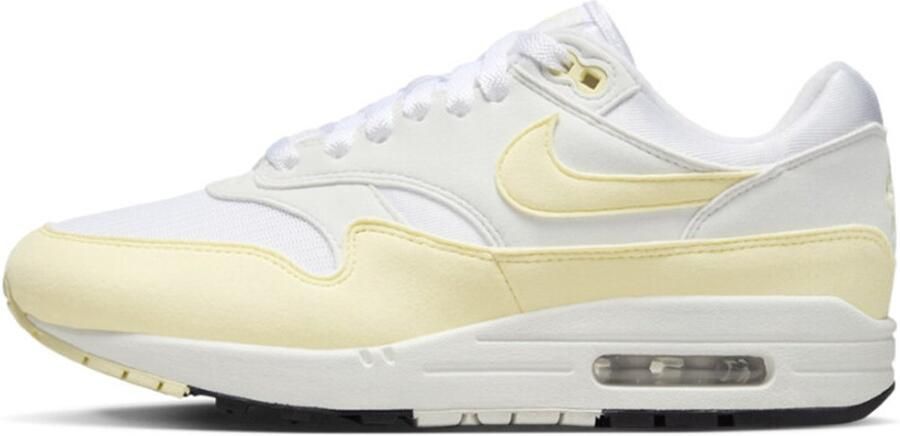 Nike Air Max 1 White Alabaster Dames Sneakers Wit Geel Doos zonder deksel