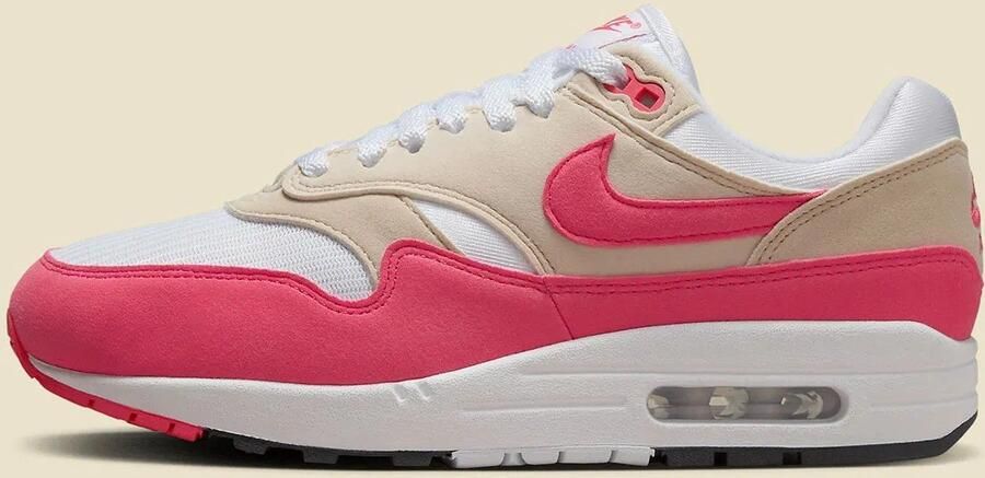 Nike Air Max 1 Wit Roze Sneakers Unisex