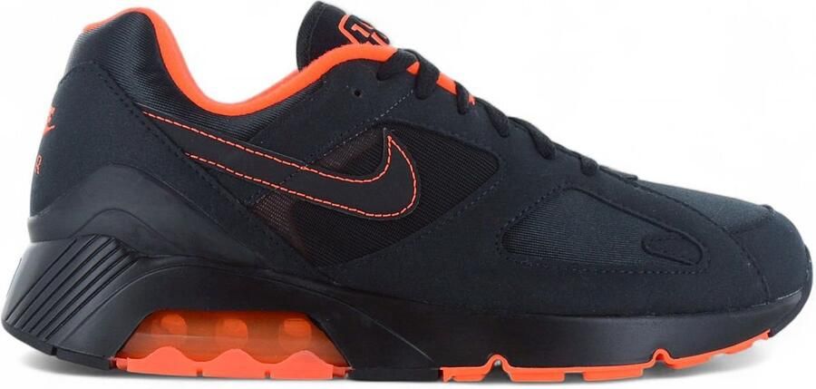 Nike Air Max 180 Black Hyper Crimson Heren Sneakers Schoenen Zwart FJ9259 - Foto 1