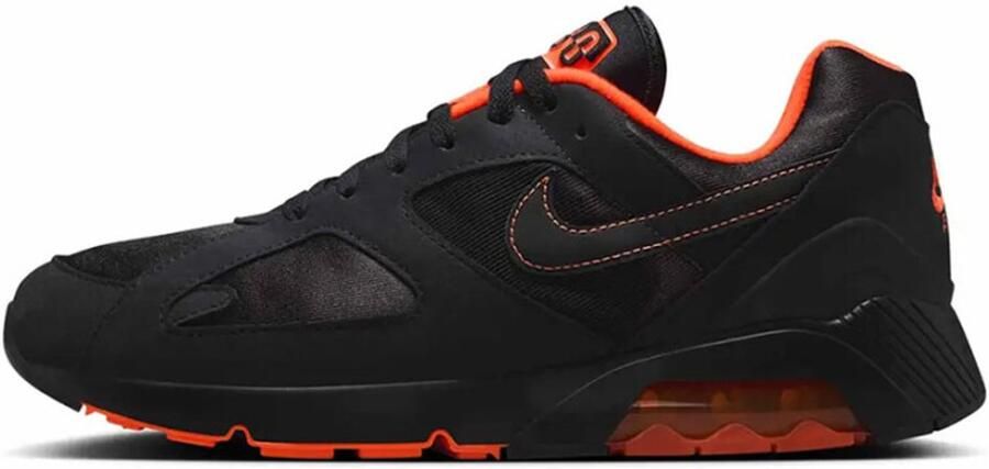 Nike Air Max 180 Black Hyper Crimson Heren Sneakers Schoenen Zwart FJ9259