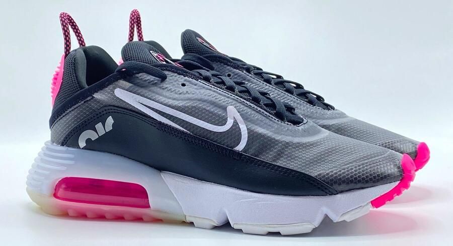 Nike Air Max 2090 Damesschoen Black White Pink Blast Metallic Silver Dames - Foto 3
