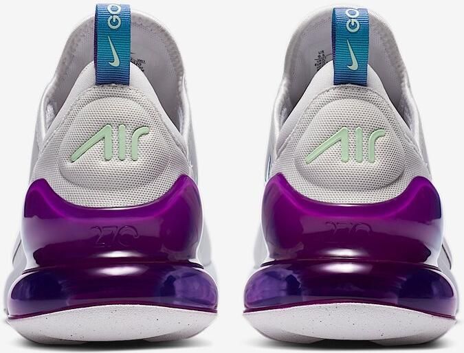 Nike Air Max 270 G NRG Golfschoen Metallic Summit White Oracle Aqua Vivid Purple Zwart Wit Blauw Paars Air Max Lifestyle Heren Sneakers voor Mannen