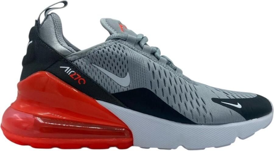 Nike Kinderschoenen Air Max 270 Wolf Grey Anthracite Bright Crimson White Wolf Grey Anthracite Bright Crimson White
