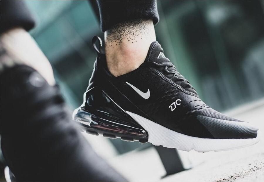 Nike Air Max 270 Running Schoenen black anthracite white solar red maat: 43 beschikbare maaten:42.5 43 44 45.5 - Foto 6