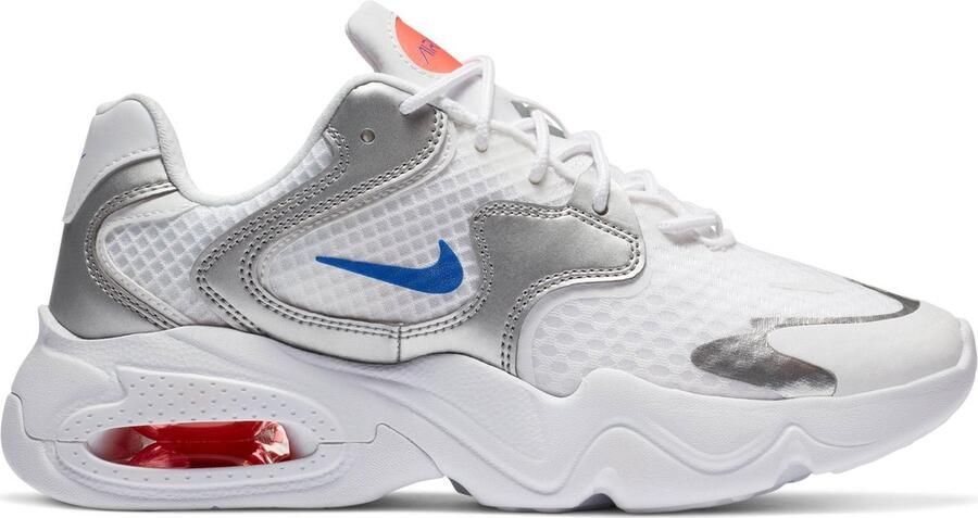 Nike Air Max 2X Dames Sneakers White Racer Blue-White-Metallic Silver