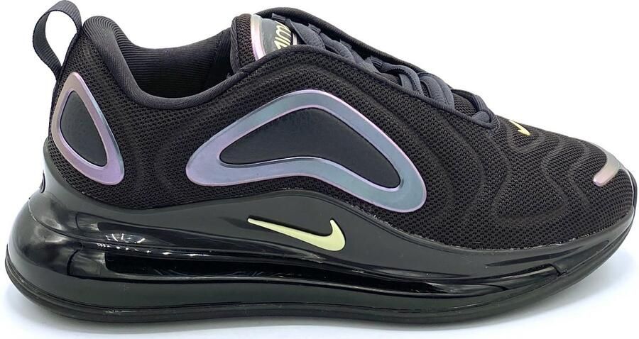 Nike Air Max 720 Sneakers Oil Grey Bicycle Yellow-Black Grijs Geel Zwart Air Max 720 Lifestyle Dames Sneakers voor Vrouwen