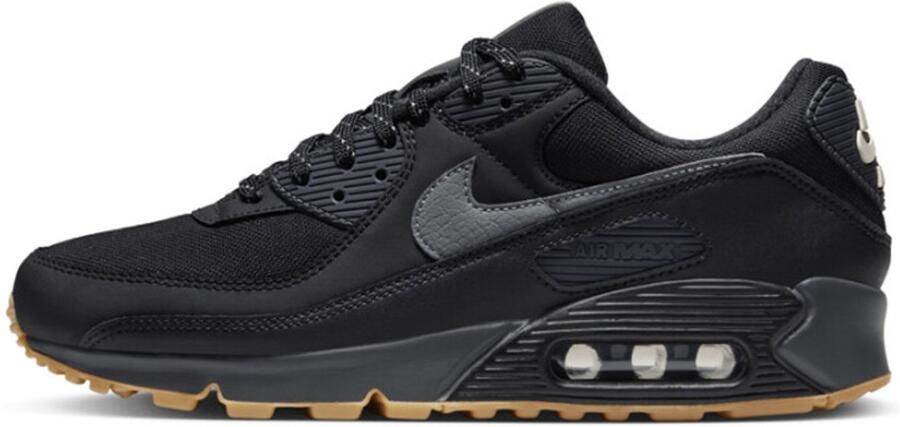 Nike Air Max 90 Black Smoke Grey Gum Reflective FV0387-001 Sneakers Dames - Foto 2