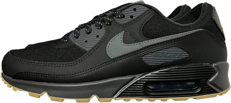 Nike Air Max 90 Black Smoke Grey Gum Reflective FV0387-001 Sneakers Dames