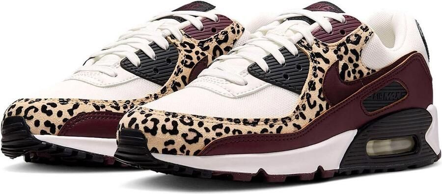 Nike Air Max 90 Deep Burgundy Leopard Sneakers Unisex