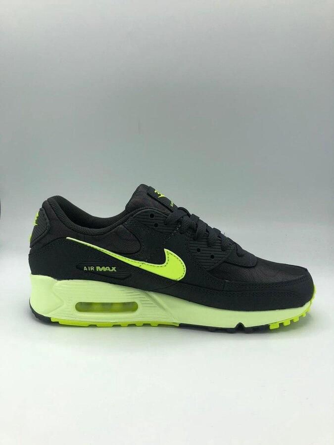 Nike Air Max 90 Dames Dark Smoke Grey Barely Volt Volt Dames