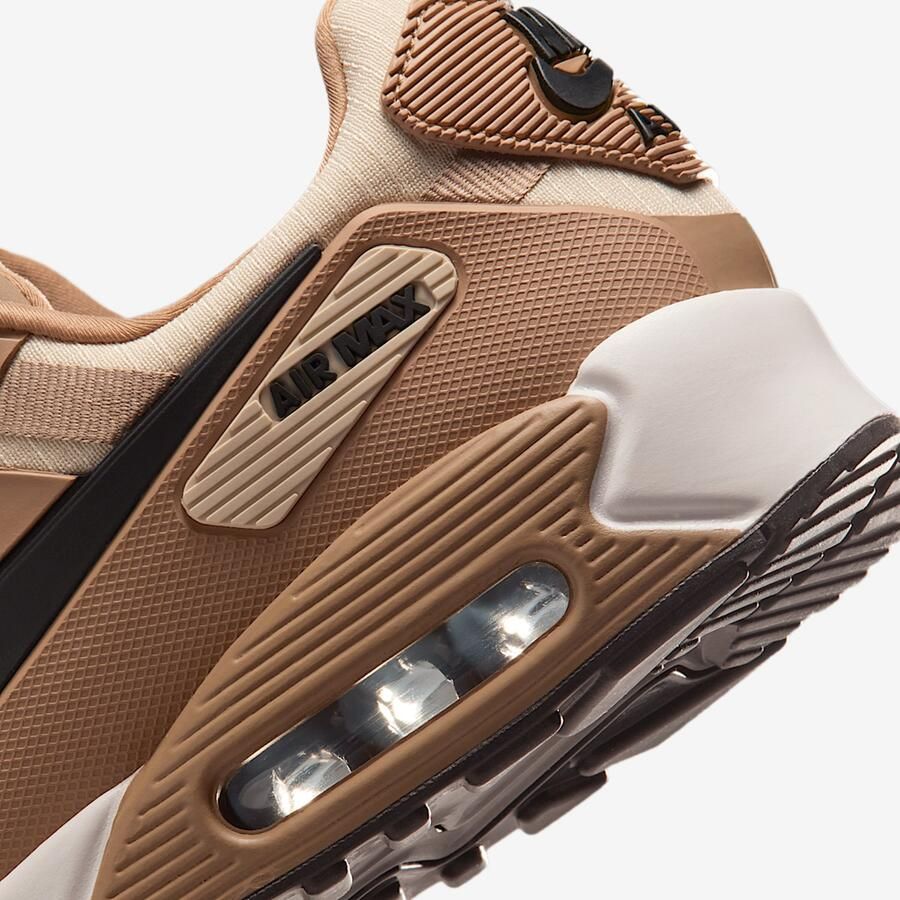 Nike Air Max 90 Drift Parachute Beige Zwart Summit Wit Light Khaki Bruin Zwart Air Max Lifestyle Heren Sneakers voor Mannen