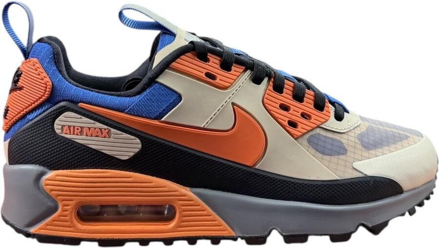 Nike Air Max 90 Drift Sneakers Bruin Blauw Oranje