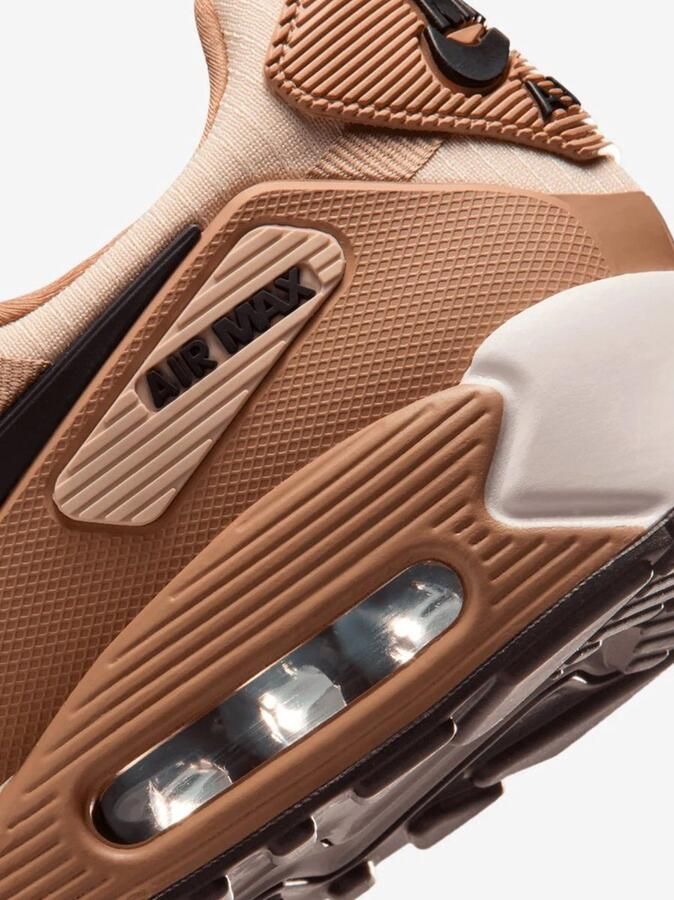 Nike Air Max 90 Drift Parachute Beige Zwart Summit White Light Khaki Bruin Zwart Air Max Lifestyle Heren Sneakers voor Mannen