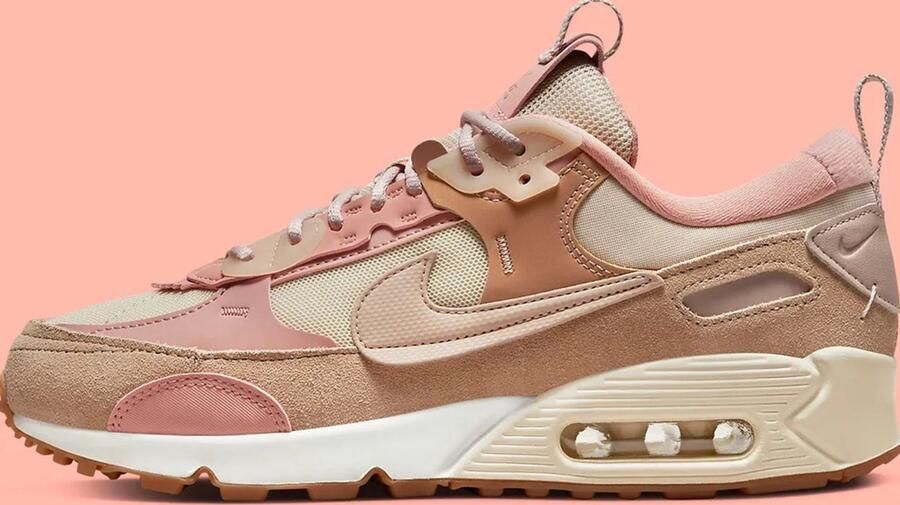 Nike Air Max 90 Futura Sanddrift Hemp Rose Whisper Sanddrift Roze Air Max Lifestyle Sneakers voor - Foto 13