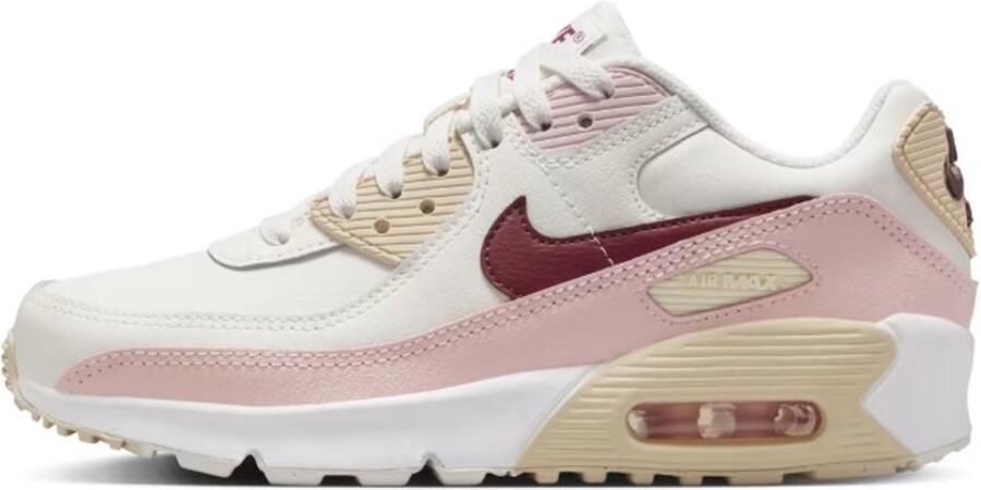 Nike Air Max 90 GS Sneakers Roze Goud Wit Junior