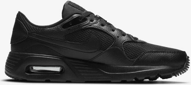 Nike Air Max 90 Leather Heren Sneakers Black Black-Black