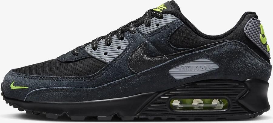 Nike Herenschoenen Air Max 90 Black Volt Cool Grey Black- Heren Black Volt Cool Grey Black - Foto 3