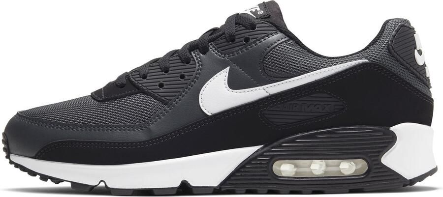 Nike Herenschoen Air Max 90 Iron Grey Dark Smoke Grey Black White- Heren Iron Grey Dark Smoke Grey Black White - Foto 7