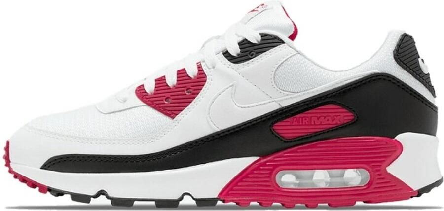 Nike Air Max 90 Heren Sneakers White White-New Maroon-Black - Foto 2