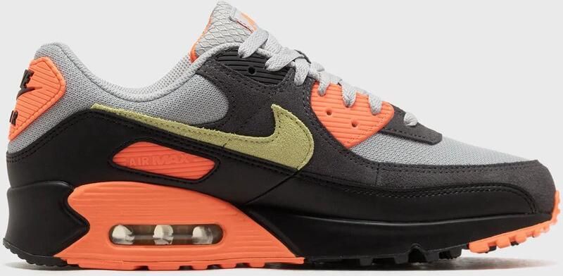 Nike Air Max 90 Hyper Crimson Limelight Sneakers Unisex Oranje Zwart Grijs