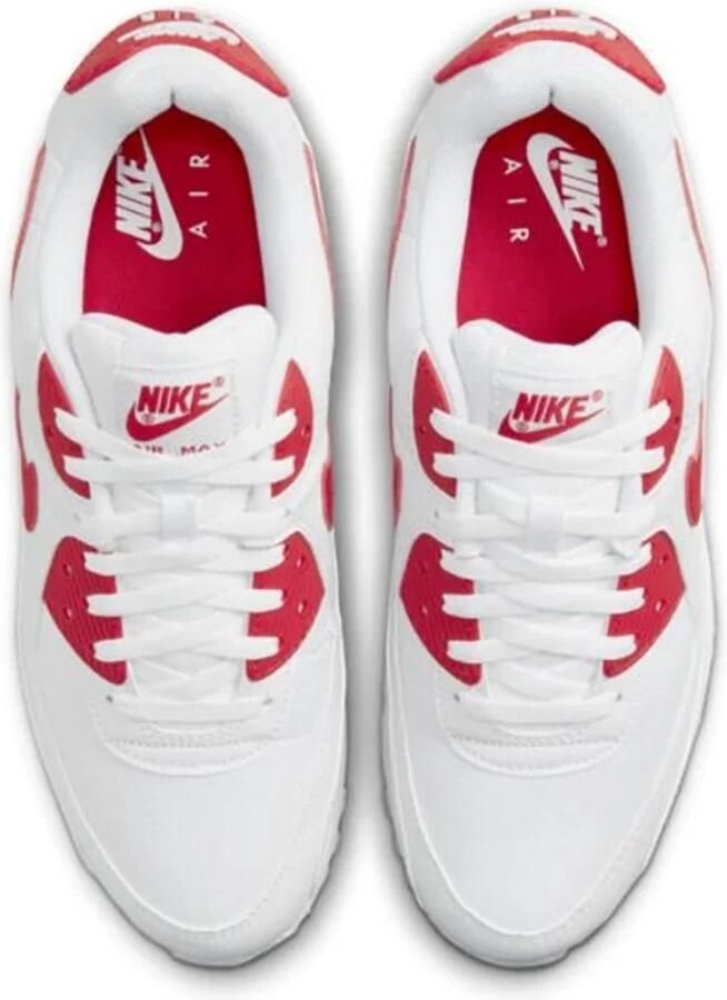 Nike Air Max 90 Heren White Black Hyper Red Heren - Foto 3
