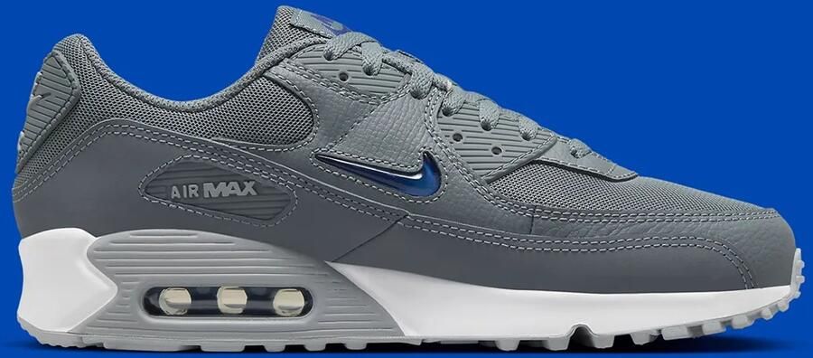 Nike Air Max 90 Jewel Grey Royal Blue Sneakers Schoenen Grijs - Foto 2