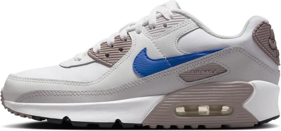 Nike Air Max 90 Kinder Sneakers Leer Wit Grijs Blauw