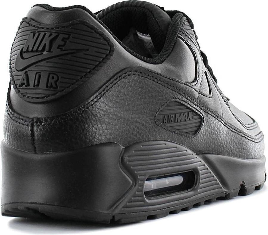 Nike Air Max 90 Leather Heren Sneakers Black Black-Black - Foto 4