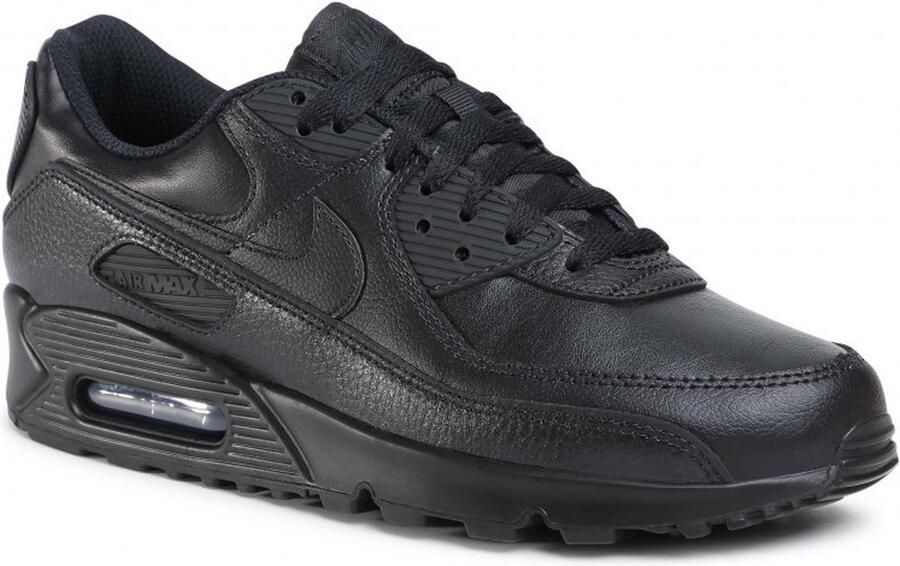 Nike Air Max 90 Leather Heren Sneakers Black Black-Black - Foto 7
